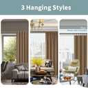 BGment 100% Room Darkening Thermal Insulated Blackout Curtains 54 Inches Long with Liner, Rod Pocket and Back Tab Double Layer Noise Reduce Curtains for Bedroom (52 x 54 Inch, 2 Panels, Taupe)