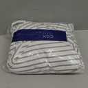 Full Fitted Bed Sheet - Bottom Single Fitted Sheet Only - Ultra-Soft Hotel Luxury Bedding w/ 8-16 Inch Deep Pockets - Breathable & Wrinkle Free - Easy-Care, Fade & Shrink Resistant - Grey Stripes 2