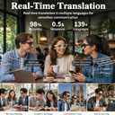 2026 AI Smart Glasses with 8MP 4K Camera, Video Recording Glasses with Photo, Real-Time Translation in 139 Languages, ChatGPT Voice Assistant, Open-Ear Bluetooth Headphones, Travel, Meetings & Vlog