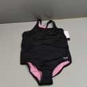 TYR Girls' Durafast Lite Ella Maxfit Swimsuit (Large, Black)