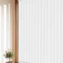 Room Darkening Vertical Blinds Replacement Slats, Easy-Cut UV Blocking & Anti-Wrinkle Polyester Fabric Vertical Blinds for Sliding Glass Doors & Windows, 82.5" x 3.5", 20 Pack, White