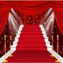 Red Carpet Backdrop 10x8ft Fabric Movie Night Party Decoration Backdrops VIP Birthday Pictures Award Ceremony Graduation Prom Events Backdrop Wedding Banquet Photos