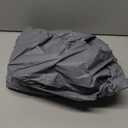 UMINEUX Round Fitted PEVA Vinyl Tablecloth with Elastic Edged & Flannel Backing, Waterproof Wipeable Round Table Cover for Indoor Outdoor Patio Use - Fits Tables up to 45"-56" Dia. (Gray)