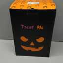 EAMBRITE Halloween Decorations Outdoor 5FT Bendable Scary Giant Spider with 83LT Purple Lights Black Fake Spider for Halloween Indoor Outdoor Yard Home Parties Creepy Dcor