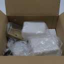2-Pack Brass Wall Sconce Light Fixtures Modern Bathroom Vanity Light w/Milky White Glass Shade
