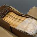 HOUSE DAY Wooden Hangers 20 Pack, Solid Wood Hanger with Non Slip Pant Bar, Heavy Duty Wooden Coat Hanger for Closet, Smooth Finish Wood Clothes Hangers for Shirts, Suits, Jackets, Dresses, Natural