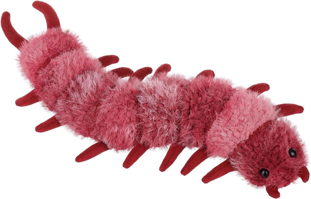 Apricot Lamb Insect Toys Plush Devil Centipede Stuffed Animal Soft Cuddly Perfect for Kids (Red)