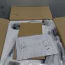 Modern Linear Chandelier, 2-Light Linear Kitchen Island Lighting Fixture with Finish Off-White Fabric Shade, Modern Kitchen Pendant Light for Dining Room, Restaurant, Living Room, Bedroom (Black)