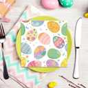Easter Napkins Colorful Eggs Flower Paper Napkins Easter Dinner Hand Towels for Home Spring Summer Holiday Party Decor Dining Tableware Supplies