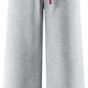 GORGLITTER Men's Wide Leg Sweatpants Baggy Sweatpants Y2k Plaid Elastic Waist Joggers Track Pants Trousers Streetwear (Gray, XL)