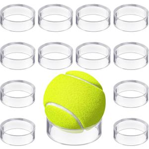 12 Pcs Sphere Holder, Clear Crystal Ball Stand Rock Display Stands, Sphere Stand for Decorative Eggs, Marbles, and Collectibles, Baseball Holders as Baseball Stands