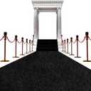 450 GSM Extra Thick Waterproof Black Carpet Runner for Events Decorations, 3X20 Ft Not Slip Black Runner Aisle Runway Rug for Wedding, Party, Banquet, Activity Entrance and Special Events Decorations