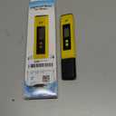 Digital pH Meter Tester Pen for Water, Pre-Calibrated, High Accuracy 0.01, 014 pH Range, Pocket Size for Drinking Water, Pool, Aquarium & Hydroponics (Yellow) (Normal)