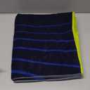 Nike Striped Jacquard Towel (Large, Midnight Navy/Game Royal/Venom Green)