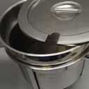 Winco 211 Stainless Steel Marmite Soup Chafer 11qt Round W/ Cover & Fram