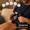 brenzo Massage Gun with Extended Handle, Cordless Full Body Massager