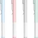 3 x DUNBONG Black Gel Pens, Fine Point Black Ink Pen, 0.5mm Retractable Rollerball Pen (4)