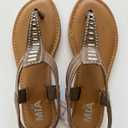 NWT Mia Girl Almeria Taupe Rhinestone Slingback Sandals, Brown Size 7