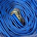 in&Bao 2" x 25 FT Pool Backwash Hose, Heavy Duty Reinforced Lay-Flat Discharge Hose, Burst Resistant Drain Hose with 2 Clamps, for Pool Filter & Sump Pump-Blue