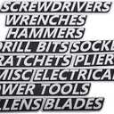 12 Pack of Magnetic Toolbox Labels, 3D-Printed Tool Box Labels, General Tool Box Organize Accessories, Reusable Tags for Steel Toolboxes, Carts, Drawers, and Cabinets(White)