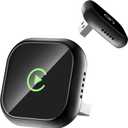 CarPlay Wireless Adapter for Apple, Convert Wired to Wireless CarPlay Adapter, Car Play Dongle Stick Only for Apple Wired CarPlay Cars & for Apple iOS 10+, USB-C/Type-C, Plug & Play(Black)