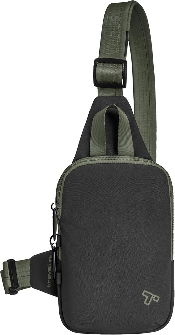 Travelon Anti-Theft The Voyages Compact Sling (One Size, Black)