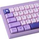 Hyekit PBT Keycaps, 132 Keycaps Dye-Sublimation Cherry Profile Botanical Keycap for Cherry MX Mechanical Keyboards (Witch Emilia)