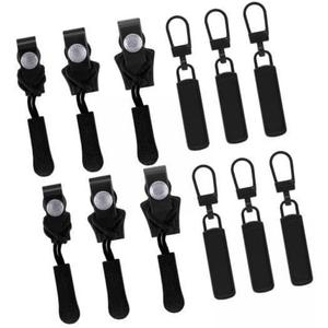 2X 12x Zipper Repair Kit, Metal Detachable for Backpack Garment DIY Wallet