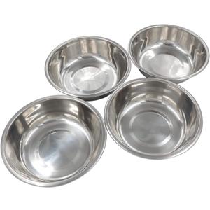 Stainless Steel Dog & Cat Bowls - 4-Pack