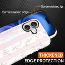 for iPhone 17 Case,Compatible with MagSafe,Dual-Layer Hard Shell + Silicone Cover,Full Body Protection Shockproof Case for iPhone 17-Blushing Floral Chic Coquette