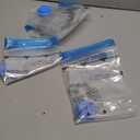 Amazon Basics Vacuum Storage Bags for Clothes, Space Saving Compression Storage Bags with Hand Pump, Heavy Duty, Stackable, Jumbo Size, Clear, 6-Pack