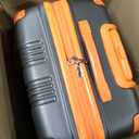 Rockland London Hardside Spinner Wheel Luggage, Charcoal, 3-Piece Set (20/24/28)