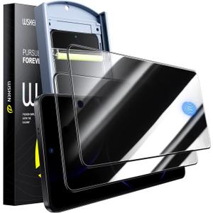 WSKEN for Samsung Galaxy S25 edge Privacy Screen Protector - [24 Anti-Spy] [0.02s Fingerprint Unlock] [Auto Dust Remove] [Zero Bubble] Top Durable 9H+ Tempered Glass Case Friendly, 2 Pack