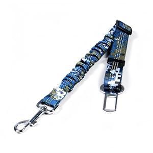 Aerkersun Dog Seat Belt for Car – Adjustable Safety Tether for Dogs, Secure Leash for Large and Small Breeds, Compatible with Car Seat Belt Buckle (Camouflage Blue)