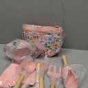 Kids Gardening Set 14Pcs Gardening Tools for Kids with Tote Bag,Watering Can, Shovel, Apron, Garden Book and More Educational STEM Learning Outdoor for Toddlers Boys Girls (Pink)