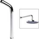 Shower Elbow Pipe 12"" Long Shower for Head Arm Stainless Steel Water Extension Pipe Mounts Wall, Silver