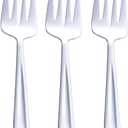 GoGeiLi Stainless Steel Large Serving Fork Set, 9.5-inch Big Serving Fork for Party, Banquet, Buffet, Dishwasher Safe, Set of 3