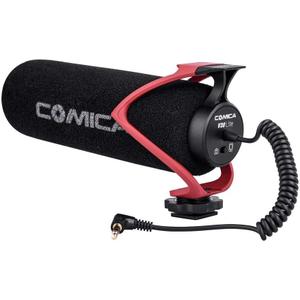 Comica CVM-V30 LITE Video Microphone,Super-Cardioid Condenser On-Camera Shotgun Microphone for Canon Nikon Sony Panasonic DSLR Cameras,Mic for iPhone Android Smartphone with 3.5mm Jack(Red)
