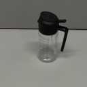 TrendPlain 16oz/470ml Glass Olive Oil Sprayer for Cooking  2 in 1 Olive Oil Dispenser Bottle for Kitchen Gadgets and Air Fryer Accessories, Salad, BBQ - Black