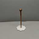 Mud Pie Paper Towel Holder, 13" x 6.5" dia, White