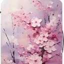 FOREVER QUEEN Cherry Blossoms Luggage Cover Suitcase Protector Suitcase Cover Anti-Scratch,Stretchable Bag Cover Washable Durable Polyester cherry blossoms, XL(fits 32-34Inch suitcase)