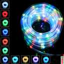 Firlar LED Trampoline Lights 39ft,Remote Control Trampoline Rim Waterproof LED Lights for Trampoline, 16 Colors Change with Remote, Bright to Play at Night Outdoors, Battery Not Included
