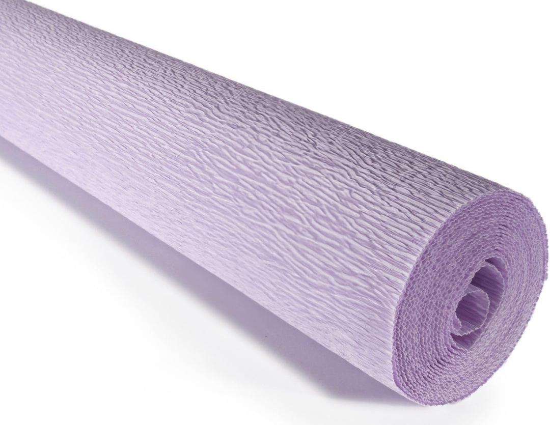 Cartotecnica Rossi 140g 17 Inch Wide 8.2ft Long Italian Crepe Paper Rollfor Wedding Ceremony Various Large Festivals Decoration, Light Purple
