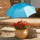 Plant Umbrella Shade For Outdoor Plants, Adjustable Height Plant Shade Umbrella Garden Sun Shade Cover For Potted Plants Garden Bed Flower Pot From Sun And Rain (Blue)
