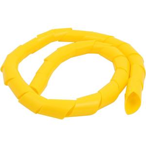25mm Dia Electrical equipment Flexible Spiral Tube Cable Wire Wrap Computer Manage Cord Yellow 1M Length