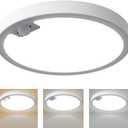 Wired Motion Sensor Ceiling Light Fixture-Motion Sensor Light Indoor 18W/1500LM,Closet Lights Motion Sensored Shower Light for Bathroom Hallway Stair Pantry Porch Garage 3 Color Temperature (9inch Wired 1Pack)