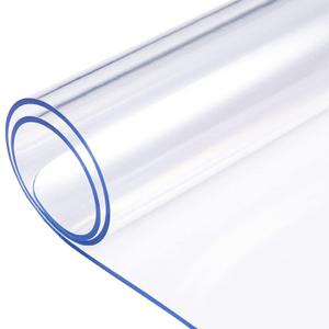 LinkGro 48X48 Inch Table Cover Vinyl Tablecloth Clear Plastic Table Cover Protector Wipeable Tablecloth Clear Square Dining Table Protector Non-Slip End Table Cover Transparent Desk Pad Protector