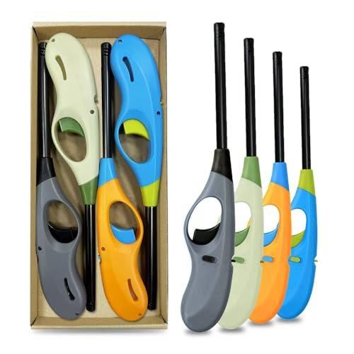Amazon.com: Butane Lighter, 4pcs Refillable Flame Lighter for BBQ Candle(No Butane Inside) : Health & Household