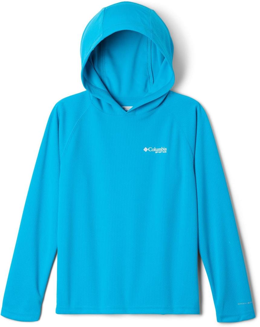 Columbia Kids' PFG Solar Stream Hoodie (Medium, Ocean Blue)