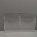 3 Pack Acrylic Magnetic File Holder Clear Hanging Wall File Organizer Mail Paper Letter Magazine Display Stand Wall Mount Office Classroom Library Fridge Whiteboard